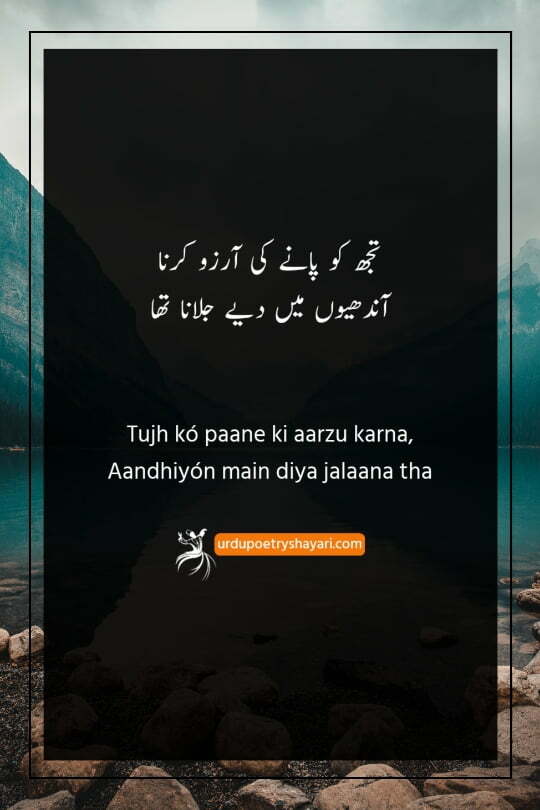 heart touching love poetry in urdu